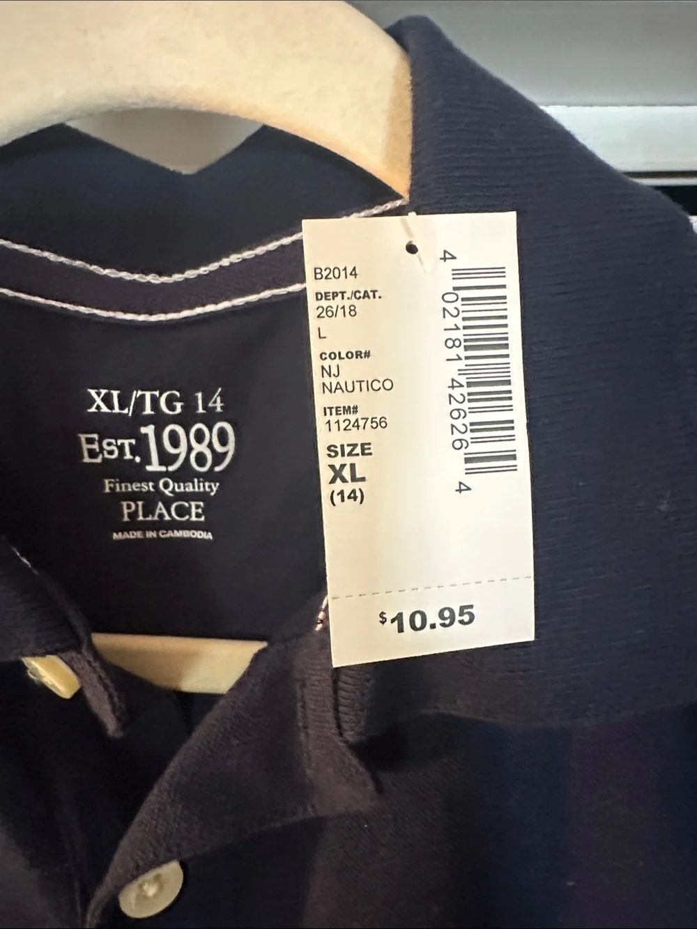 The Children's Place Navy and White Polos